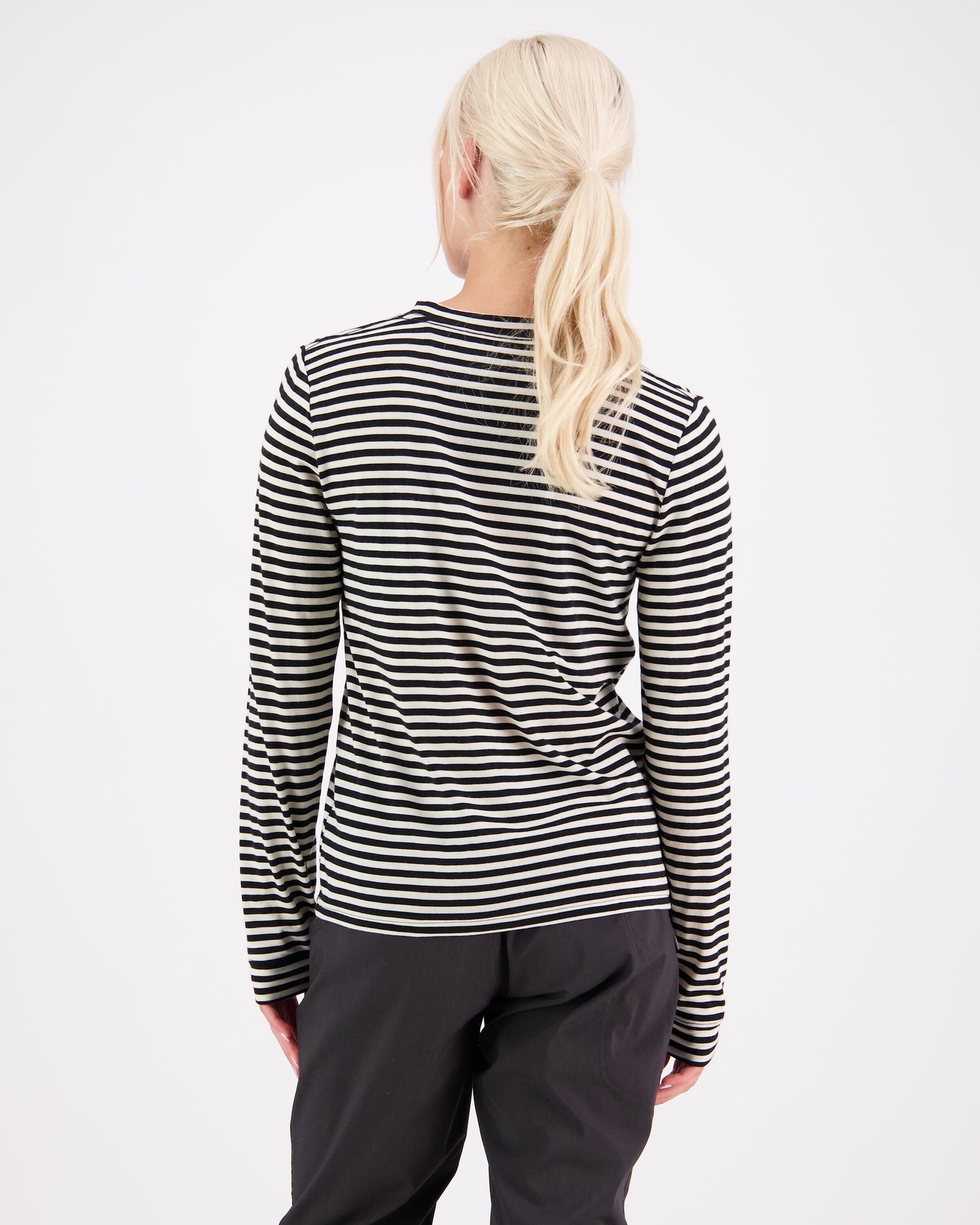 Icon Merino Air-Con Relaxed LS - Stripe