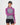 Bella Merino Long Sleeve Hood - Purple Bolt / Grey Heather | Women's Long Sleeve Top