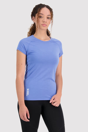 Bella Merino Air-Con Tee - Cornflower