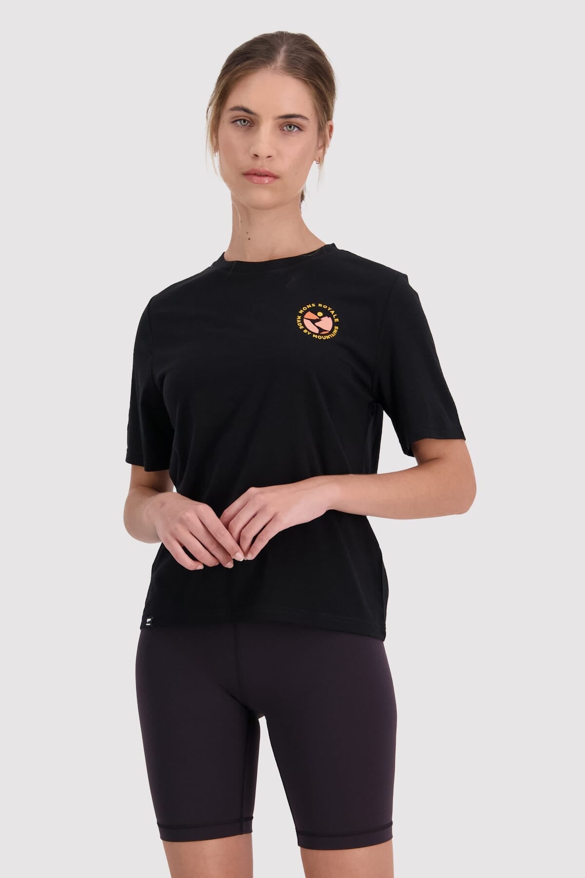 Icon Merino Air-Con Relaxed Tee - Black
