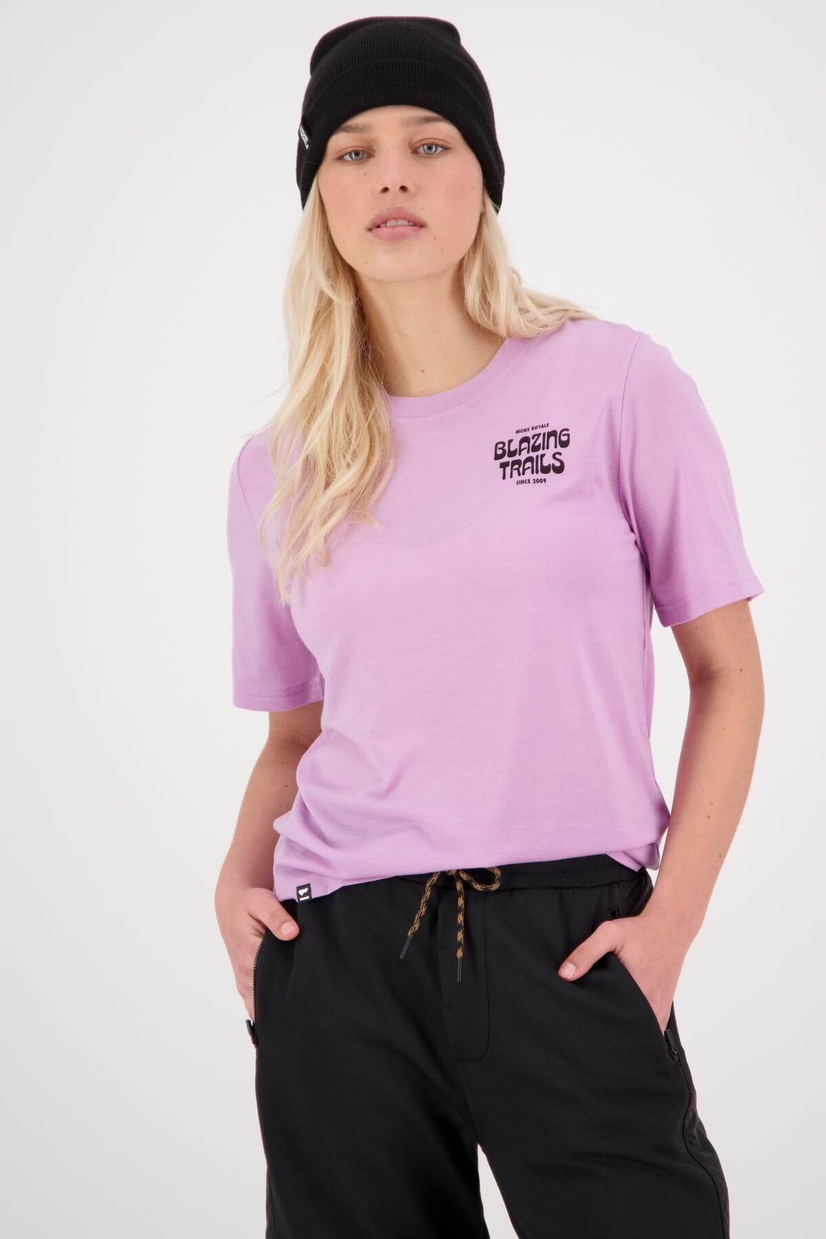 Icon Merino Air-Con Relaxed Tee - Orchid