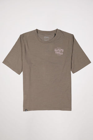 Icon Merino Air-Con Relaxed Tee - Walnut