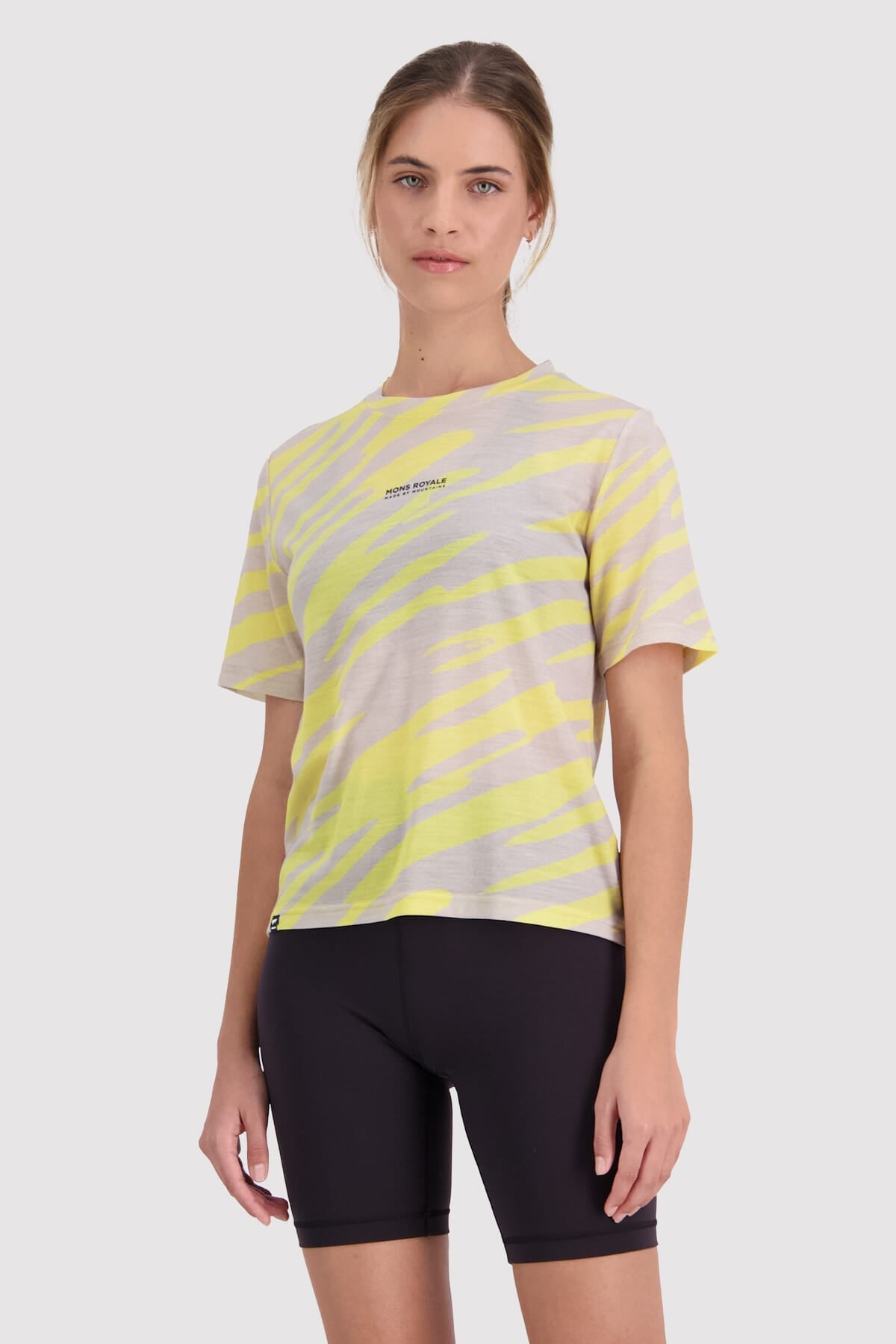 Icon Merino Air-Con Relaxed Tee - Limelight Camo