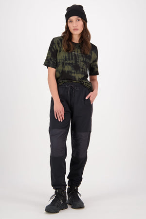 Icon Merino Air-Con Relaxed Tee - Olive Tie Dye