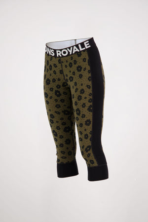 Cascade Merino Flex  3/4 Legging - Aoraki Lily