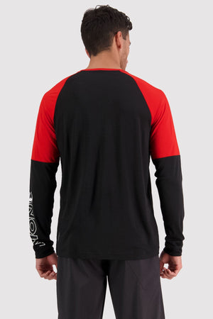 Tarn Merino Shift Wind Jersey - Retro Red / Black
