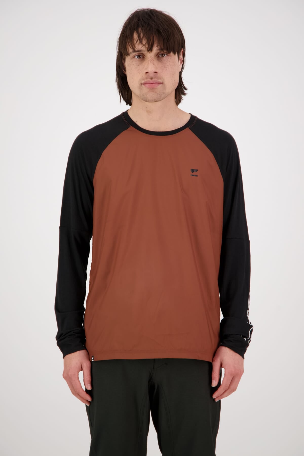 Tarn Merino Shift Wind Jersey - Dark Copper Black