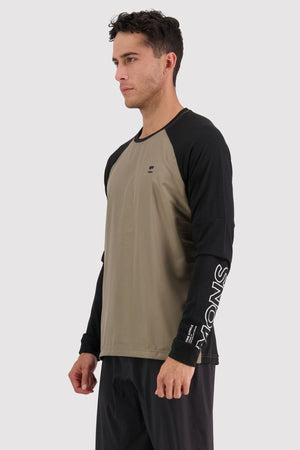 Tarn Merino Shift Wind Jersey - Walnut / Black