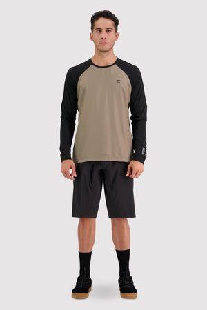 Tarn Merino Shift Wind Jersey - Walnut / Black
