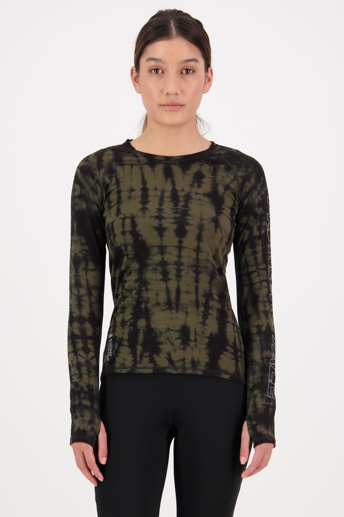Bella Merino Air-Con LS - Olive Tie Dye