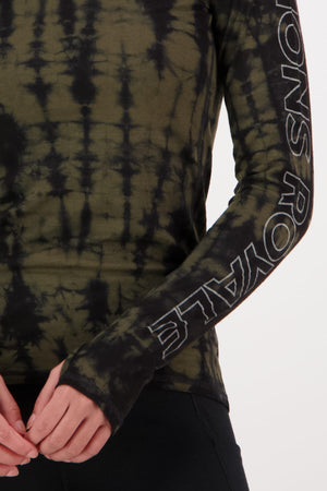 Bella Merino Air-Con LS - Olive Tie Dye